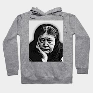 Helena Blavatsky Black And White Portrait | Helena Blavatsky Artwork Hoodie